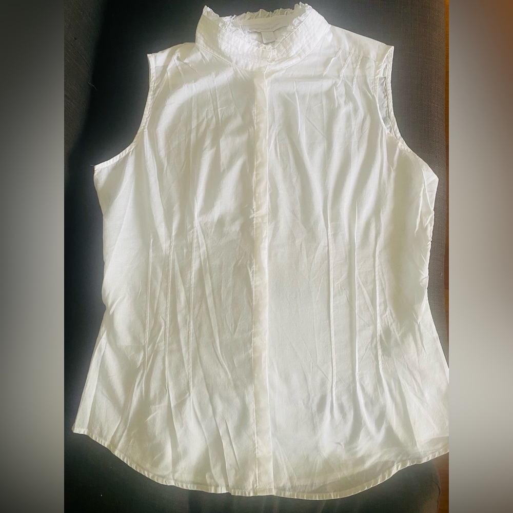New Express Design Studio, Delicate White Sleeveless Top